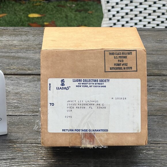 Vintage Lladro 1985 Plaque Collectors Society Signed Don Quixote Shell Bisque - Picture 10 of 10